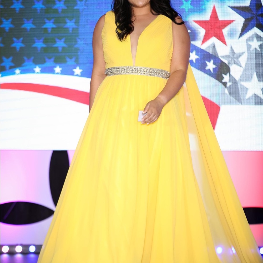 Yellow Pageant Gown